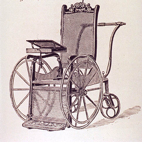 18. yüzyılda tekerlekli sandalye