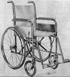  1932 yılına ait katlanabilir tekerlekli sandalye